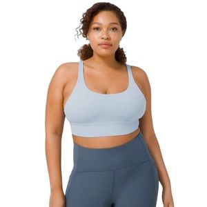 Lululemon Energy Longline Bra *Medium Support, B–D Cups, Chambray, Sz. 12
